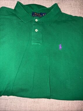 Polo by Ralph Lauren Green Polo with Purple Pony